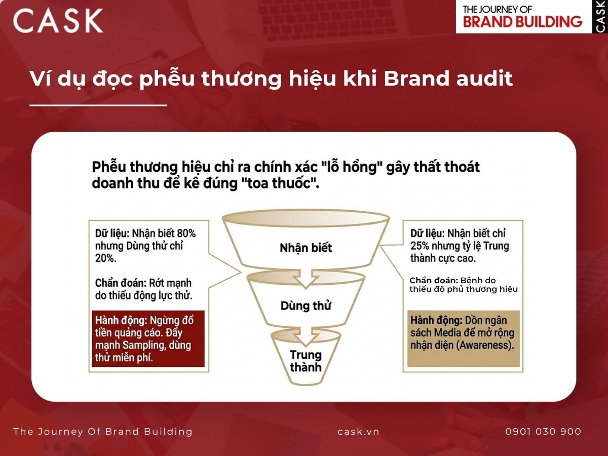 ví dụ cách đọc brand audit