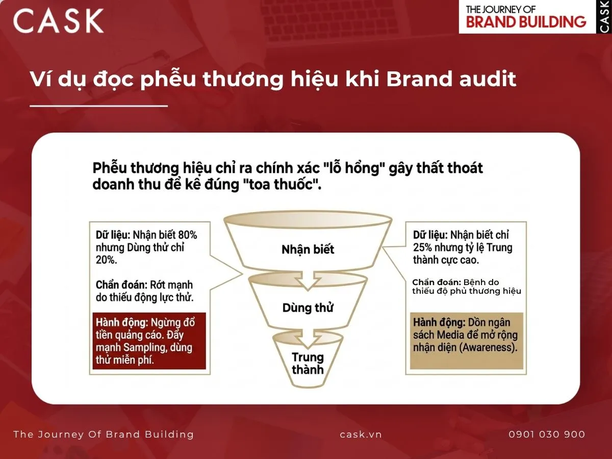 ví dụ cách đọc brand audit