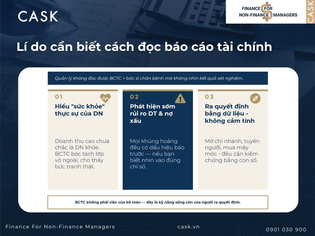 vì sao cần biết cách đọc báo cáo tài chính