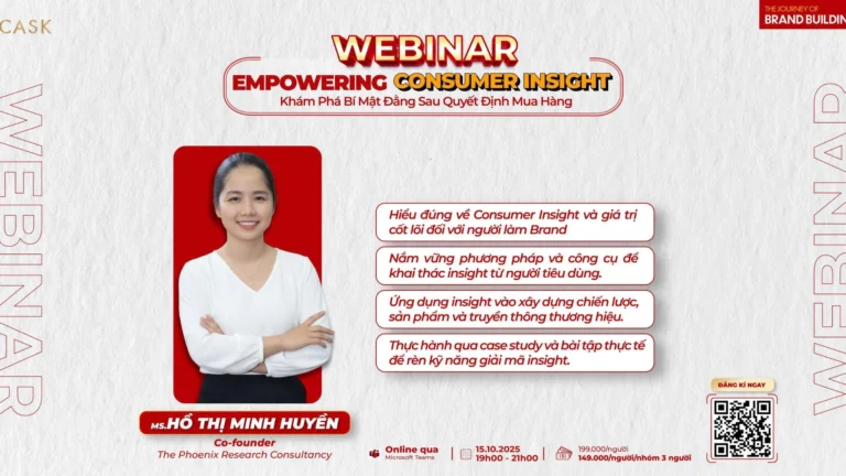 WEBINAR: Empowering Consumer Insight — Khai phá Insight đúng cách giúp Quản trị Thương Hiệu