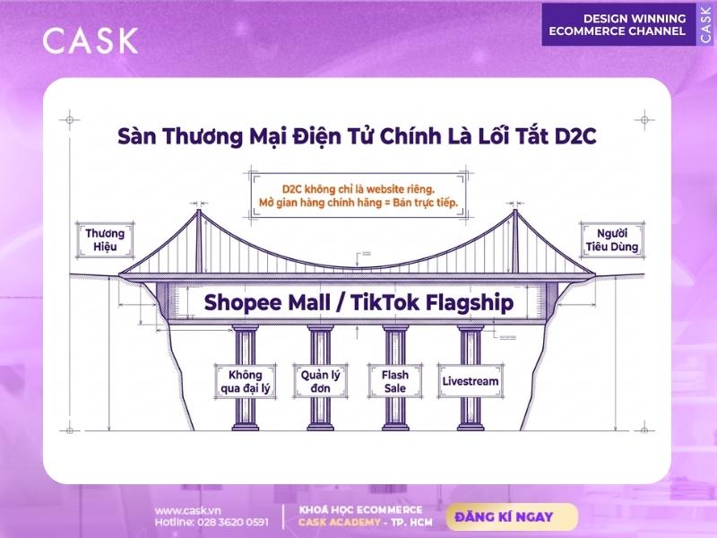 xây dựng d2c trên sàn thương mại điện tử