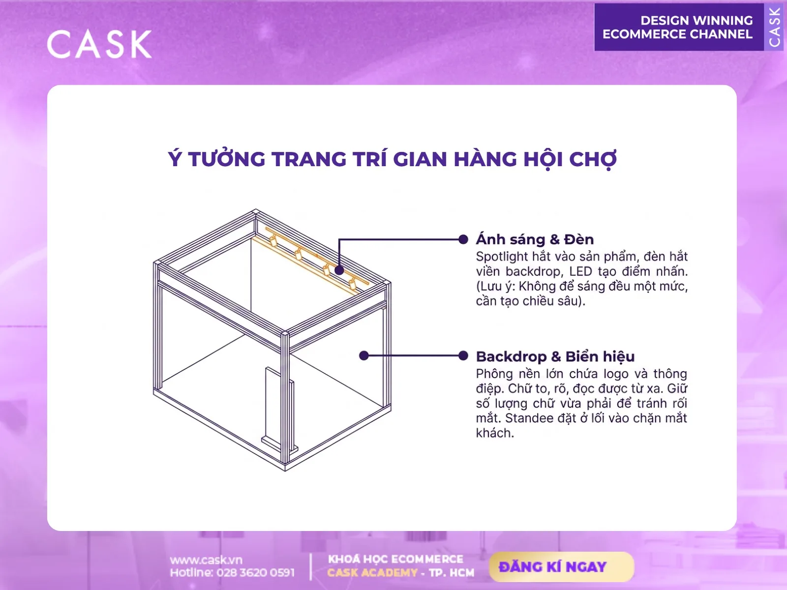 ý tưởng trang trí gian hàng công nghệ