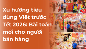 Xu hướng tiêu dùng Việt trước Tết 2026: Bài toán mới cho người bán hàng
