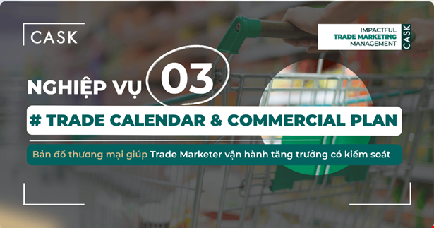 Nghiệp vụ 3: Trade Calendar & Commercial Plan – Bản đồ thương mại giúp Trade Marketer vận hành tăng trưởng có kiểm soát