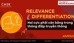 Relevance vs Differentiation: Hai cực phải cân bằng trong thông điệp truyền thông