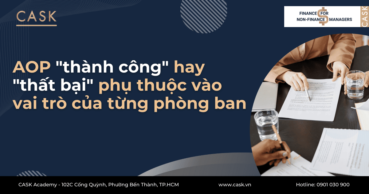 AOP "thành công" hay "thất bại" phụ thuộc vào vai trò của từng phòng ban