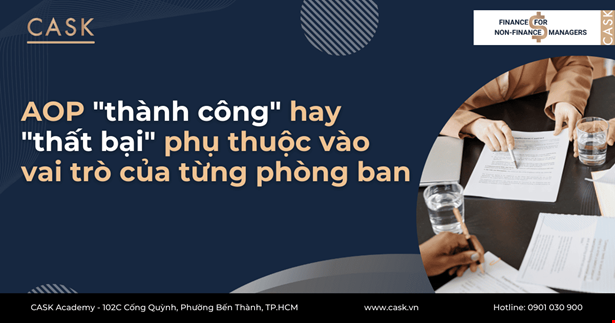 AOP "thành công" hay "thất bại" phụ thuộc vào vai trò của từng phòng ban