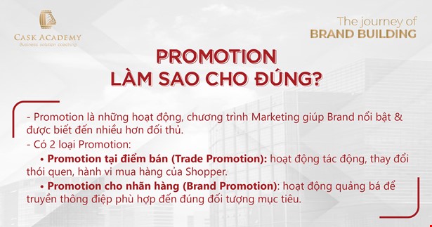 Promotion cho Brand - Làm sao cho đúng?