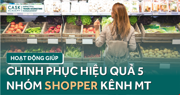 Hoạt động giúp chinh phục hiệu quả 5 nhóm Shopper kênh MT