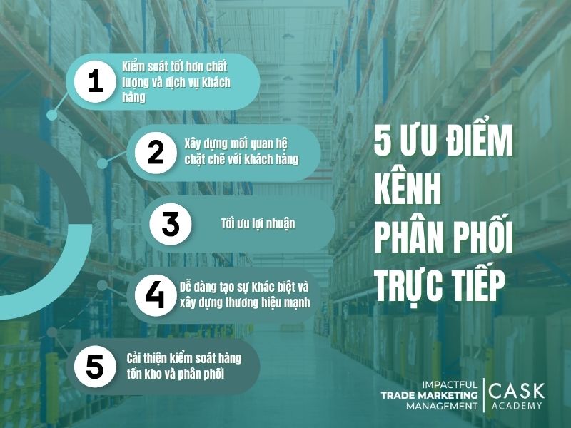 5 Ưu điểm của kênh phân phối trực tiếp