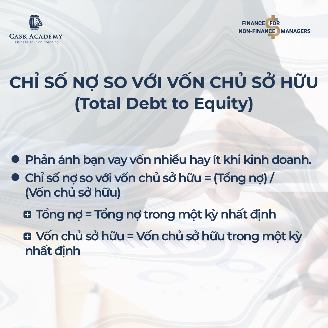 Chỉ số nợ so với vốn chủ sở hữu